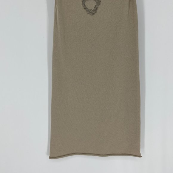 Sarah Pacini Creme bodycon high neck mini dress - Picture 14 of 16
